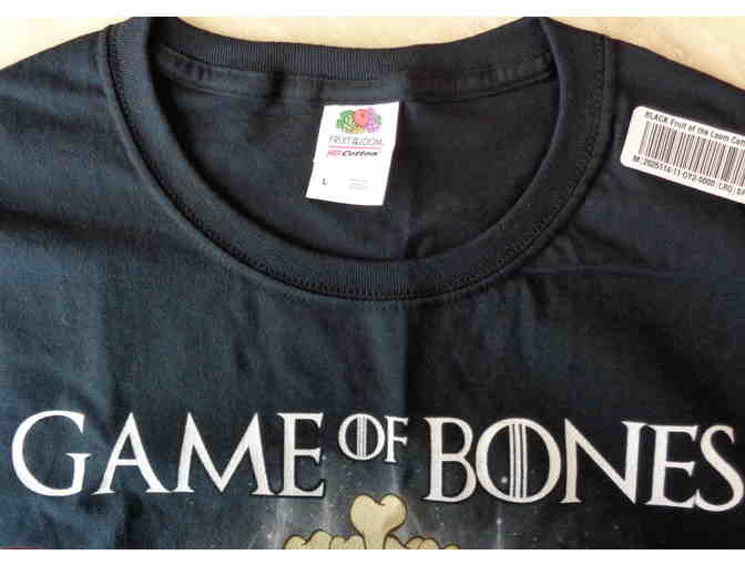 'Game of Bones' Papillon Black T-Shirt -- Size L -- New