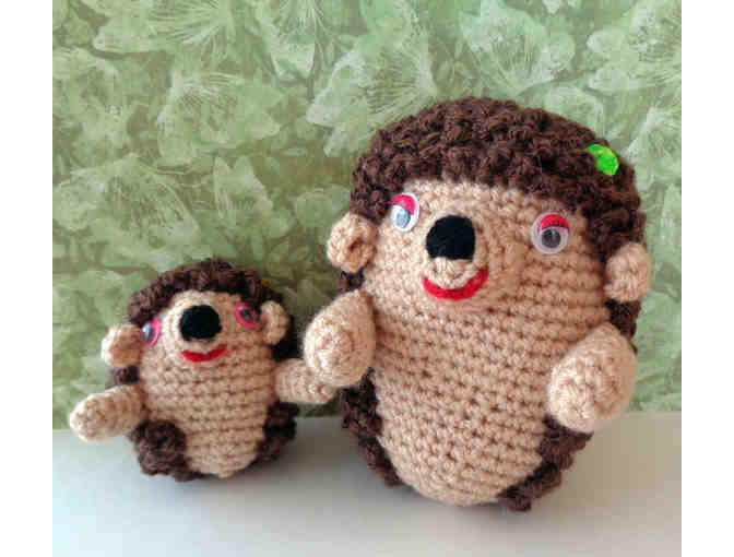 Hand-Crocheted Amigurumi 'Hedgehogs' -- New