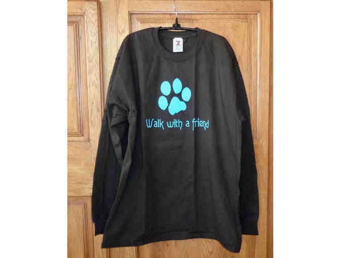 'Walk With a Friend' Long Sleeve T-Shirt -- Size Large -- New