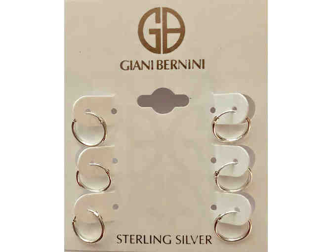 Sterling Silver Small Endless Hoop Earrings -- New