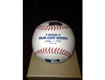 Baseball Autographed by Minnesota Twins' Brian Duensing