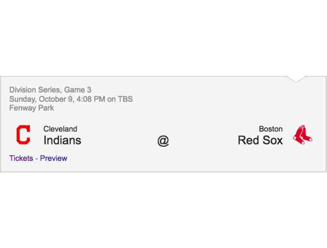 2 Red Sox Tickets, Division Series Game 3!