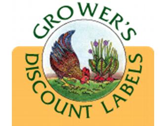 $75 Gift Certificate for Grower's Discount Labels