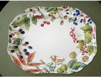 A Beautifully Hand Painted Large Serving Platter