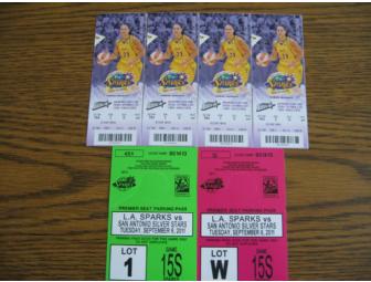 Go Sparks! L.A. Sparks vs. San Antonio Silver Stars on Sep. 6, 2011 - 4 Tickets w/ Parking