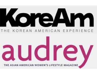 KoreAm & Audrey Magazine One-Year Subscriptions