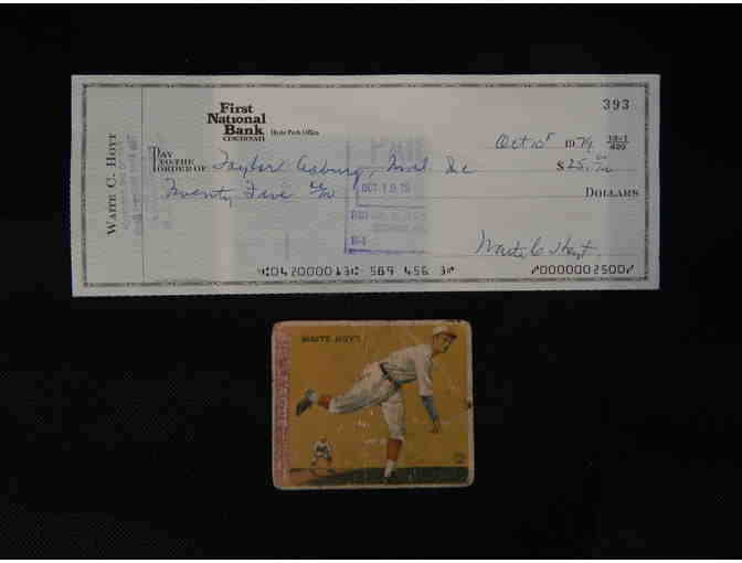 Baseball Cards - Ted Lyons, Waite Hoyt, George Kelly