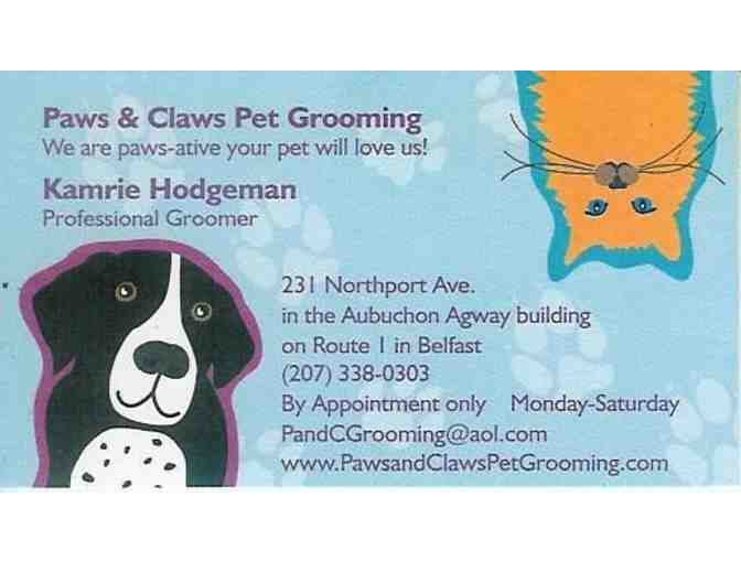 Paws and Claws Spa & Grooming $40 Gift Certificate