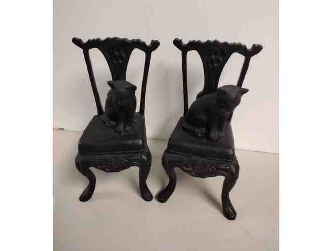 Cat Bookends - Cast Iron