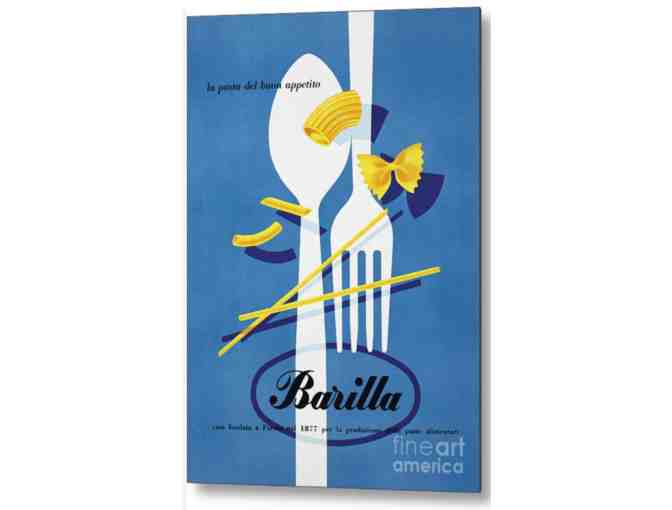 Vintage Barilla Pasta Poster, framed