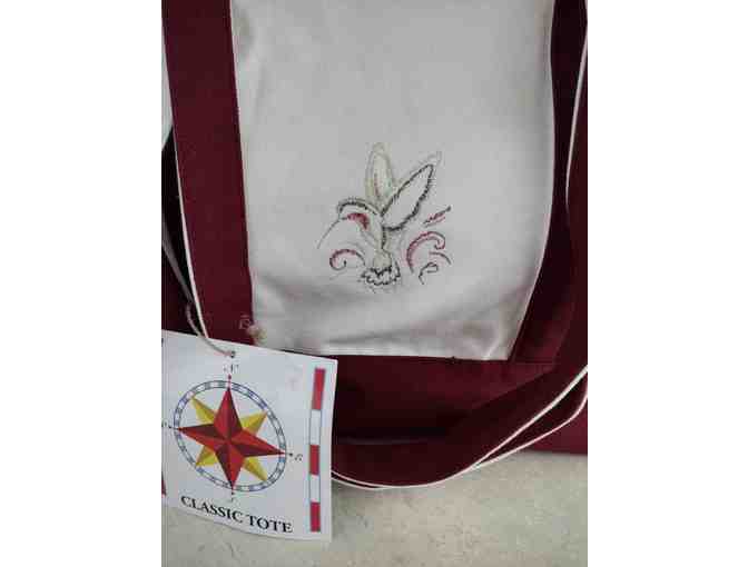 Hummingbird Embroidered Tote Bag and Hummingbird Feeder - Photo 2