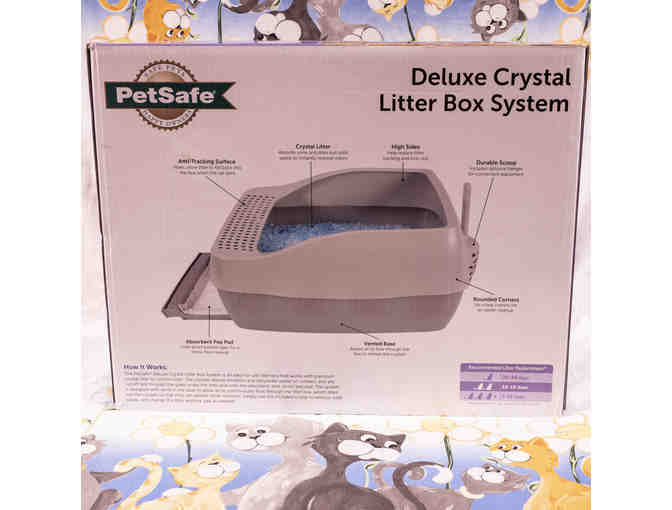 Deluxe Electronic Crystal Cat Litter System