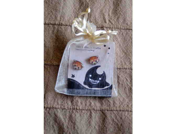 Red Panda Earrings