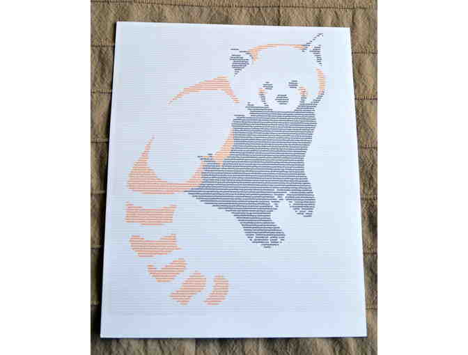 Red Panda DNA Silhouette