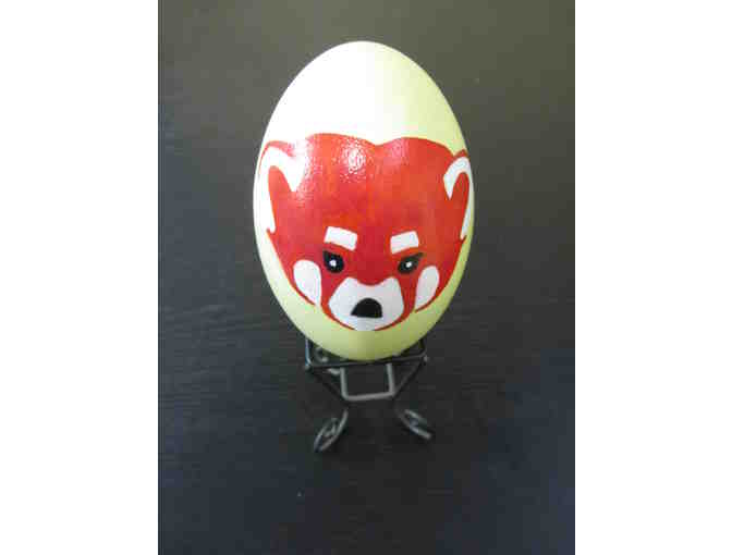 Rhea Egg with Red Panda Face