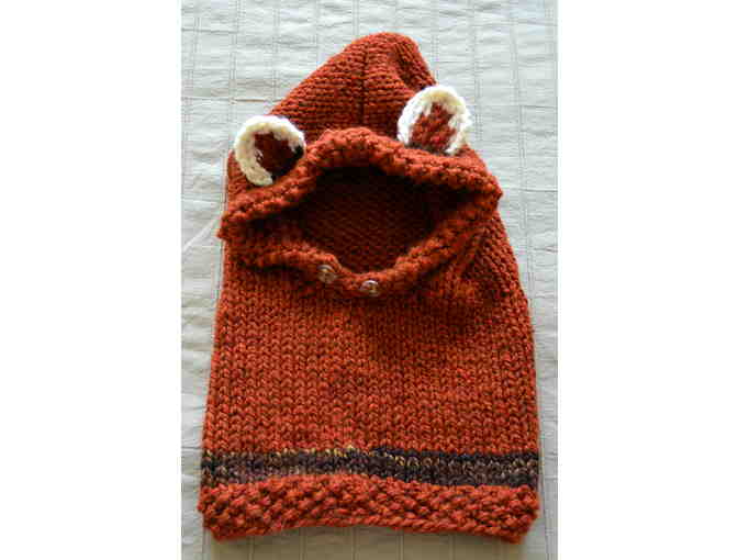 Hand-knitted Red Panda Cowl (Child)