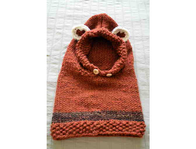 Hand-Knitted Red Panda Cowl (Adult)