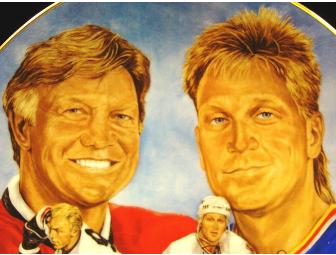 'Hockey's Golden Boys' Bobby and Brett Hull Gartlan Collectors Plate