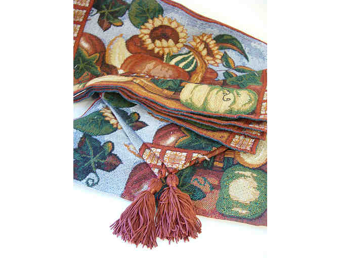 Fall Theme Cloth Table Runner and Placemat Set