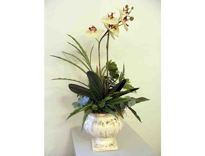 Silk Orchid Flower Arrangement