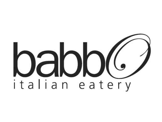 $25 at Babbo Italian Eatery