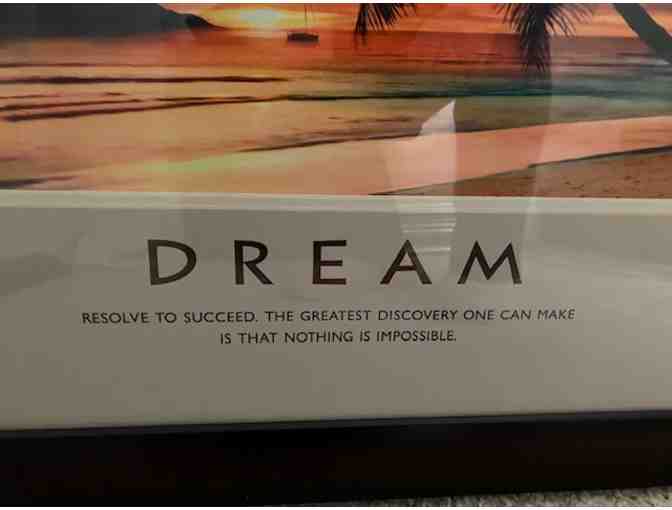 DREAM framed inspirational poster