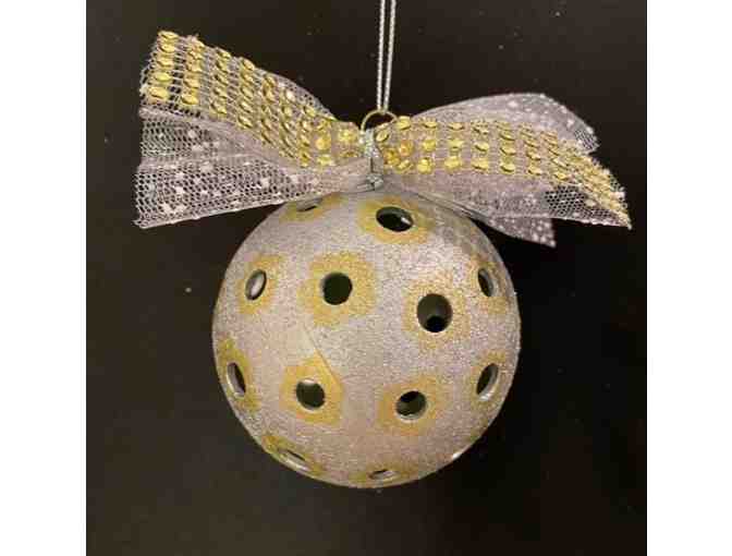 A12 Upcycled Pickleball Ornament #12