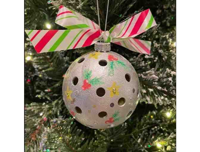 A17 Upcycled Pickleball Ornament #17