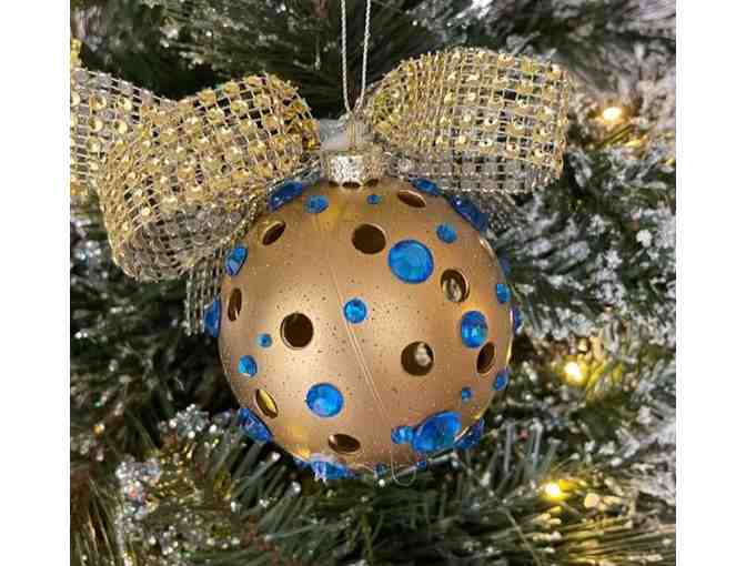 A18 Upcycled Pickleball Ornament #18