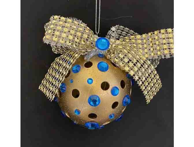 A18 Upcycled Pickleball Ornament #18