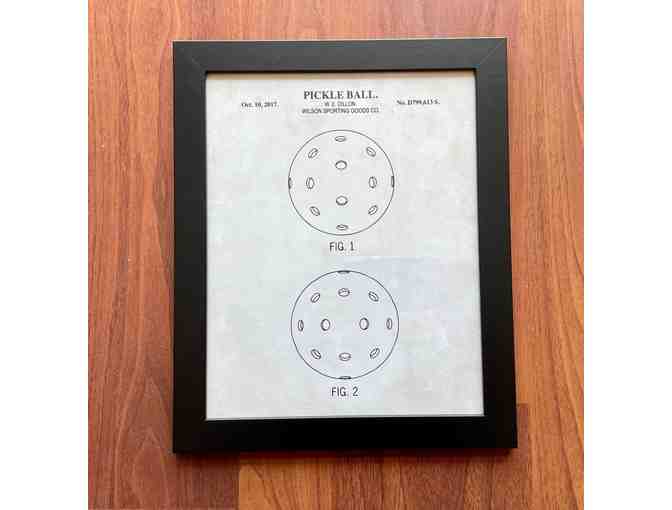 C01 Pickleball Patent Prints, Set of 3, Framed 8'x10'
