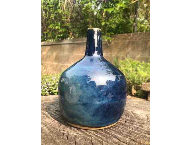 Blue Pottery Vase Handmade by Ms. Hyrkas!