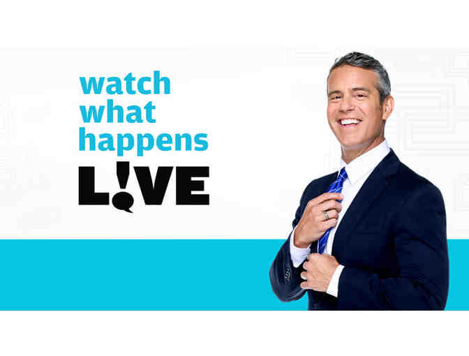 LIVE AUCTION: Meet Andy Cohen - 2 Tickets to Bravo's 'Watch What Happens Live!'