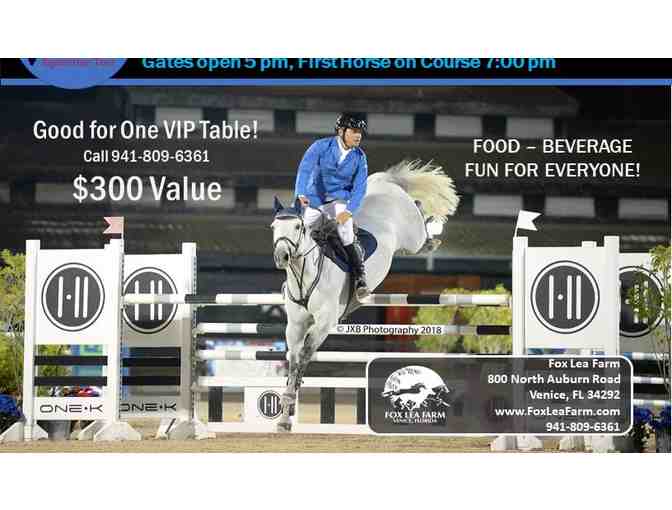 Fox Lea Farm: Grand Prix Horse Jumping Show -  VIP Table for 6