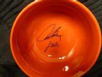 Bowl Autographed by Carlos Mencia