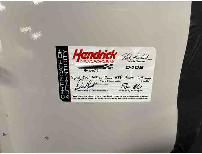 Autographed William Bryon NASCAR Fender