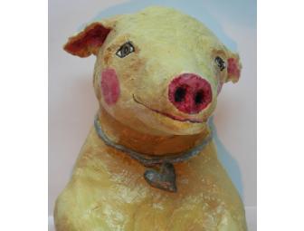 Handmade Yellow Lab Paper Mache