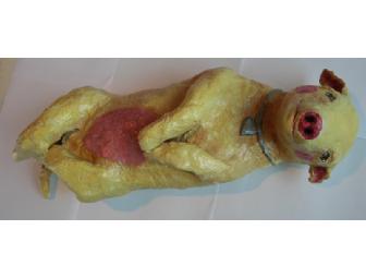 Handmade Yellow Lab Paper Mache