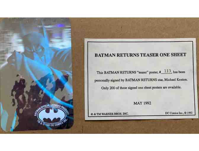 Autographed 'Batman Returns' Movie Poster