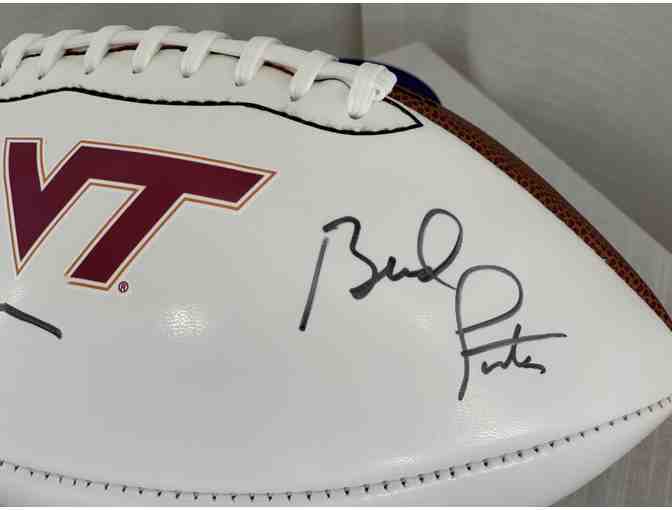 Frank Beamer and Bud Foster Autographed VT Football