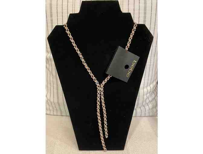 Bebe Crystal necklace and White House Black Market Swarovski Crystal bracelet