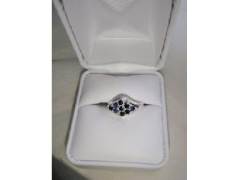 Ring with Genuine Sapphires Made of 925 Sterling s