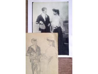 Hepburn Gallery:  Pencil Sketch of Parents