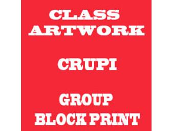 FOURTH GRADE: GROUP BLOCK PRINT - CRUPI