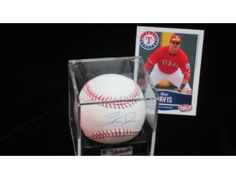 Texas Rangers' Chris Davis Autographed Baseball