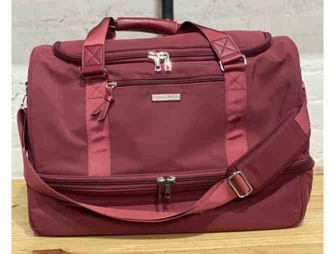 Samantha Brown Travel Duffel with Drop Bottom Compartment - Photo 1
