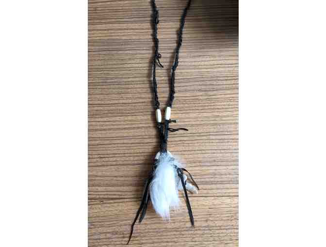 Shearling Talisman Necklace by FaitMainHandMade