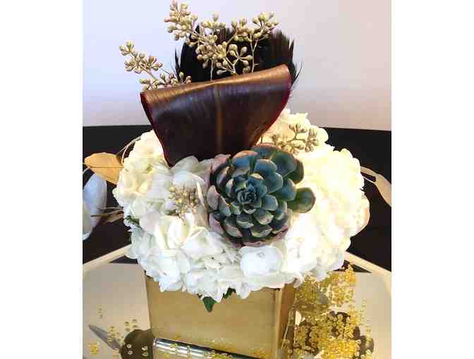 Stunning Centerpiece from A Black & Gold Affaire