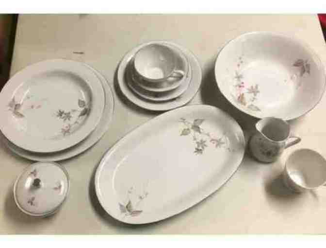 Vintage Bavarian Winterling Leaves and Berries Dish Set