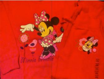 Pink Minnie Mouse and Red Disney Jessie Character Fleece Sets size 7/8 (2 sets)